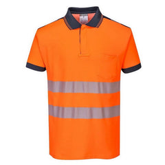 T180 PW3 Hi-Vis Short Sleeve Polo Safety Shirt Yellow/Black, 3X-Large-KarWorkwear