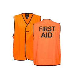 Portwest First Aid Hi-Vis Vest Class D Comfort Touch Tape Work Safety MV117-KarWorkwear