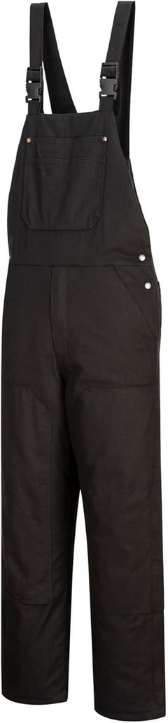 DC802 Men'S Duraduck Quilt Lined Workwear Bib and Brace Overalls Black, 3X-Large