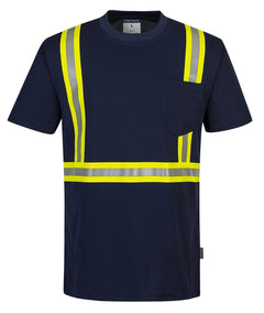 F131 Iona Xtra Enhanced Visibility T-Shirt Navy, X-Large