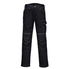 PW380 Women'S Work Pants - Stretch Fabric PW3 Workwear Utility Safety Pants with Knee Pad Pockets, Black 38