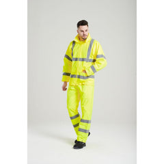 Waterproof Rain Jacket, Lightweight, Yellow, 4X-Large