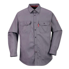FR89 Fire Resistant Safety Work Shirt in FR Bizflame 88/12 ASTM NFPA, Navy, Large