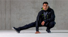 DX463 Men'S DX4 Waterproof Rain Jacket Hooded with Pockets All Black, 3X-Large
