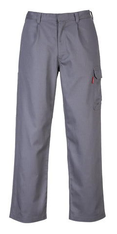 BZ31 Mens Safety Cargo Pants in Flame Resistant Bizweld ASTM NFPA, Gray, Larger