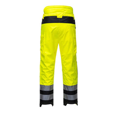 PW342 Men'S PW3 Hi Vis Waterproof Safety Rain Pants, Lightweight and Flexible Workwear Yellow/Black, X-Large