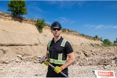 A727 anti Impact Safety Work Gloves - Cut Resistant & Impact Reducing Protective Work Gloves Orange/Black