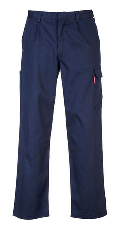 BZ31 Mens Safety Cargo Pants in Flame Resistant Bizweld ASTM NFPA, Navy, Larger